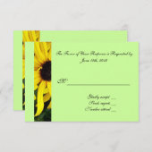 RSVPの受結婚信カード 出欠カード (正面/裏面)