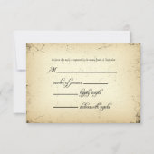 RSVPの応答カードを結婚するストーリー展開 出欠カード (正面)