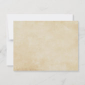 RSVPの応答カードを結婚する木のハート 出欠カード (裏面)