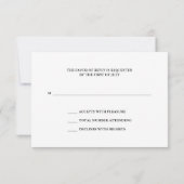 RSVPの応答カードを結婚する赤いバラの華麗さ 出欠カード (裏面)