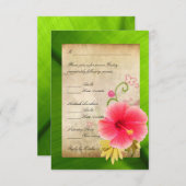 RSVPの応答カード1 出欠カード (正面/裏面)