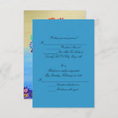 RSVPの応答カード 出欠カード (正面/裏面)