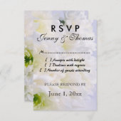 RSVPの応答カード 出欠カード (正面/裏面)