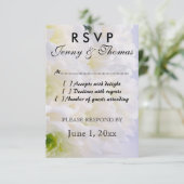 RSVPの応答カード 出欠カード (スタンド正面)