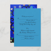 RSVPの応答カード 出欠カード (正面/裏面)