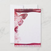 RSVPの応答カード 出欠カード (裏面)