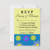 RSVPの応答カード 出欠カード (正面)