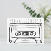 RSVPの挿入物カードカセットを結婚する歌の要求 出欠カード (スタンド正面)