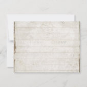 RSVPの最小主義の西部のサボテンのシカのスカルの(雄ジカの)枝角 出欠カード (裏面)