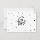 RSVPの結婚タトゥーロ伝統的ックいかり 招待状 (裏面)