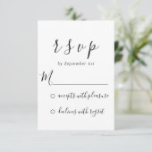 RSVPの結婚ブライダルシャワーSweet16番目のフローラ 出欠カード (スタンド正面)