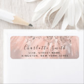 RSVPの結婚ブライダルバラ金ゴールドSweet16th 15th ラベル (インサイチュ)