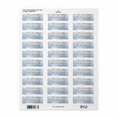 RSVPの結婚ブライダルブルーグレースウィート16th 15th ラベル (フルシート)