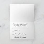 RSVPの結婚式の招待状 招待状 (内部)