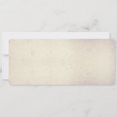 RSVPの結婚式の搭乗のパスヴィンテージのチケット 招待状 (裏面)