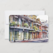 RSVPの結婚Insert New Orleans Quarterフランスの 招待状 (裏面)