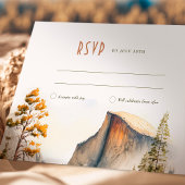 RSVPの結婚Insert Yosemite Park Destination 招待状
