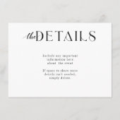 RSVPの結婚QRコード格納装置カード エンクロージャーカード (裏面)