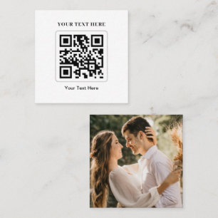 RSVPのQRコード結婚レスポンススクエアにスキャン スクエア名刺