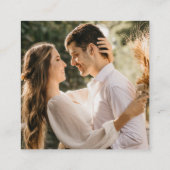 RSVPのQRコード結婚レスポンススクエアにスキャン スクエア名刺 (裏面)