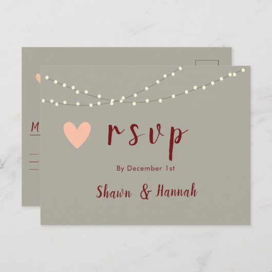 rsvpはがき ポストカード (正面/裏面)