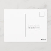 RSVPはっきりしたポストカードの挿入 ポストカード (裏面)