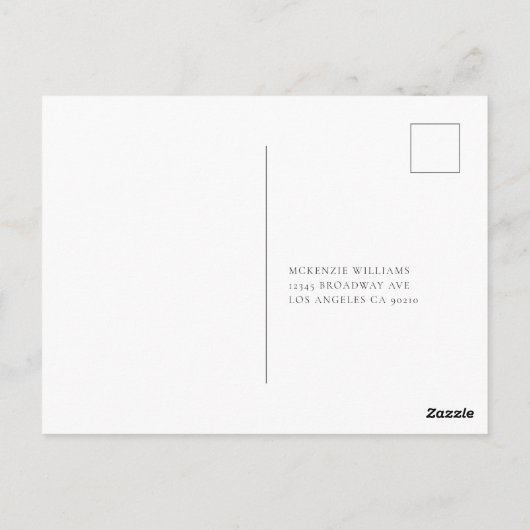 RSVPはっきりしたポストカードの挿入 ポストカード (裏面)