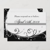 RSVPをお願い インビテーションポストカード (正面/裏面)
