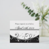 RSVPをお願い インビテーションポストカード (スタンド正面)