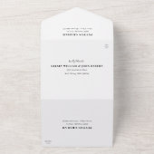 RSVPを使用したAtmosphere All in One結婚式招待状 オールインワン招待状 (外側)