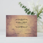 RSVPを結婚しているヴィンテージの伯爵夫人 出欠カード (スタンド正面)