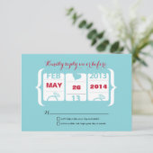 RSVPを結婚するスロットマシン 出欠カード (スタンド正面)