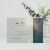 RSVPを結婚するトンボの沼地および満月 出欠カード (スタンド正面)