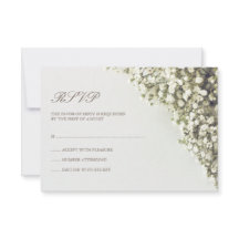 RSVPを結婚するヴィンテージのベビーの呼吸