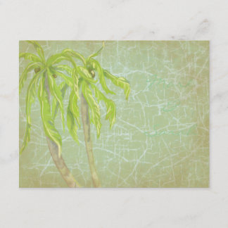 RSVPを結婚するヴィンテージの熱帯微風 出欠カード