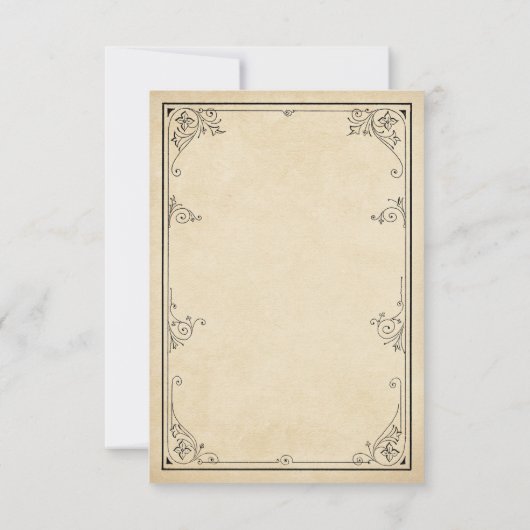 RSVPを結婚するヴィンテージの熱気の気球 出欠カード (裏面)