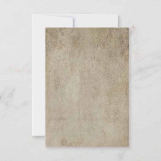 RSVPを結婚するヴィンテージの20年代映画玄関ひさし 出欠カード (裏面)