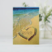 RSVPを結婚する塩辛いハート 出欠カード (スタンド正面)