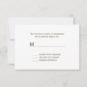 RSVPを結婚する水彩画の桜 出欠カード (裏面)