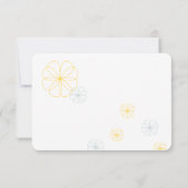 RSVPを結婚する無限愛 出欠カード (裏面)