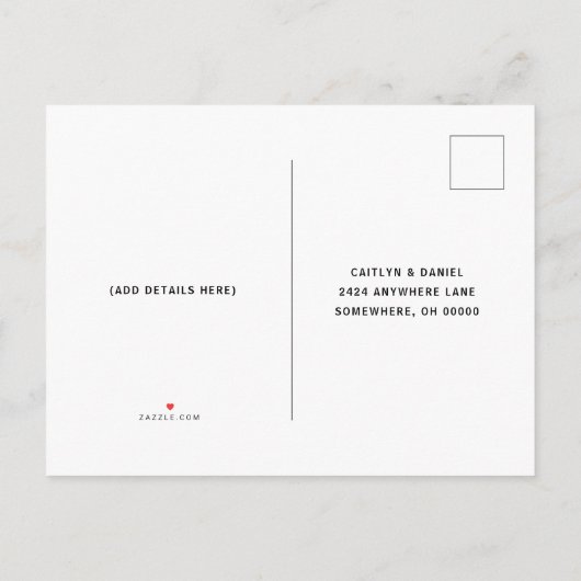 RSVPを結婚する真夜中の青い水彩画の銀河系 インビテーションポストカード (裏面)