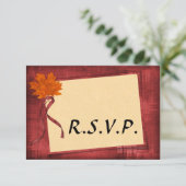RSVPを結婚する秋 出欠カード (スタンド正面)
