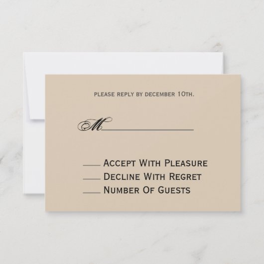 RSVPを結婚する花のシカのクリスマス 出欠カード (裏面)