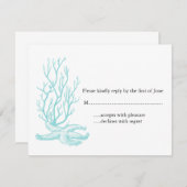 RSVPを結婚する行先 出欠カード (正面/裏面)