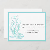 RSVPを結婚する行先 出欠カード (正面/裏面)