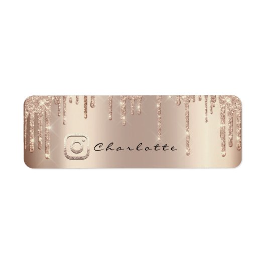 RSVPアドレスバラInstagraソーシャルメイクアップアーティスト ラベル (正面)