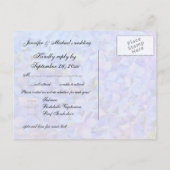 RSVPウェディングレセプション インビテーションポストカード (裏面)