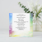 *~* RSVPウェブサイトユニバースレインボー結婚ズ 招待状 (スタンド正面)