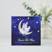 *~* RSVPウェブサイトCRYSTAL MOON STARS AR14 結婚s 招待状 (スタンド正面)