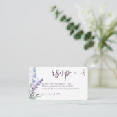 RSVPウェブサイ結婚トのラエレガントベンダーフローラ エンクロージャーカード (スタンド正面)